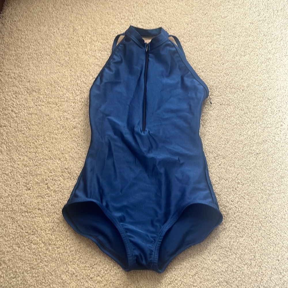 Suffolk blue kids dance leotard size:(Large)